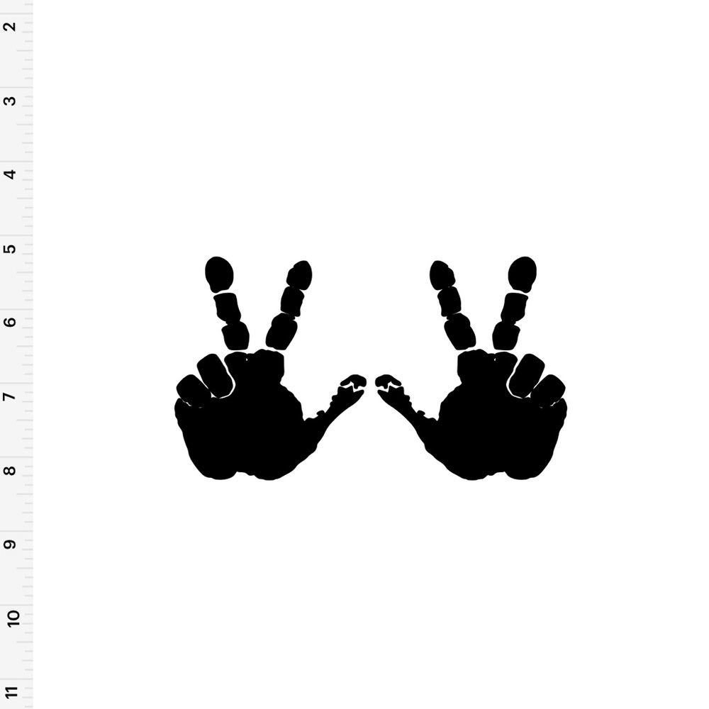 Set of 2 Peace Sign Graphic Decals